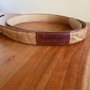 Courtney Elephant Leather Belt 40”